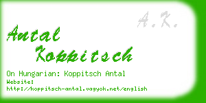 antal koppitsch business card